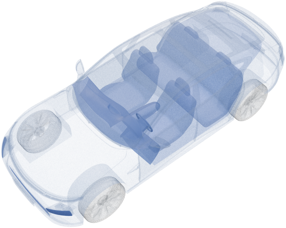 3D image of a car