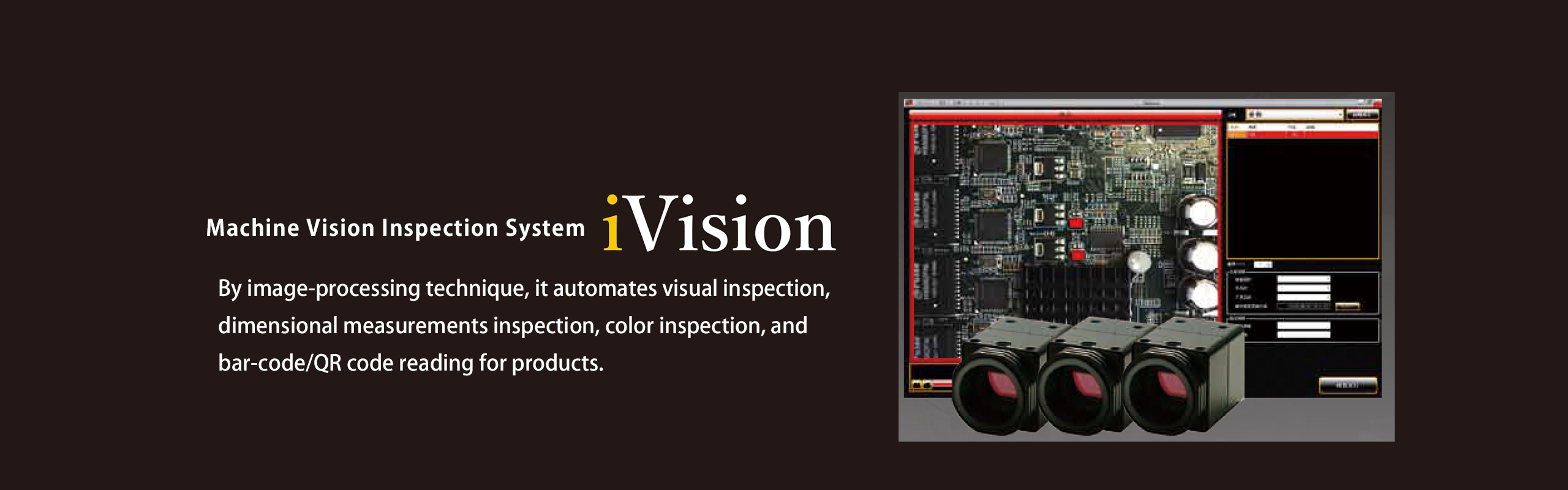 画像処理　外観検査システム iVidion