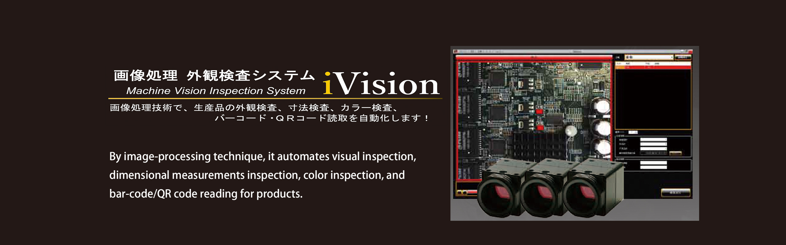 画像処理 外観検査システム iVision