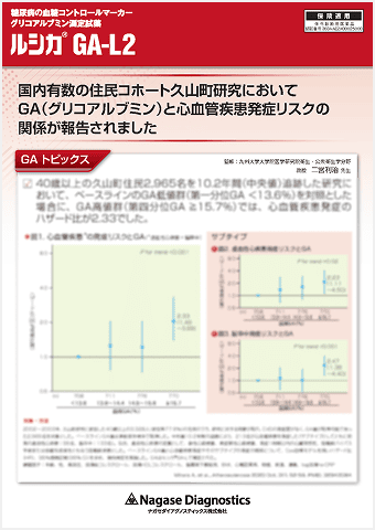 久山町研究における心血管疾患発症リスクとGAの関係画像