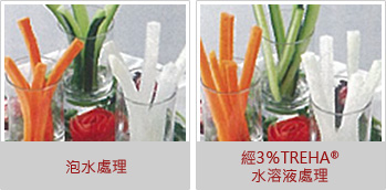 比較抑制蔬菜棒變形之效果