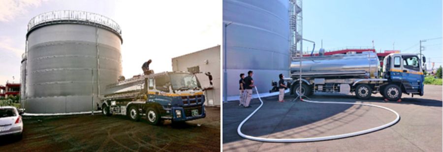 Providing water supply assistance to Shizuoka City during the water disruption caused by Typhoon No. 15, September 2022.